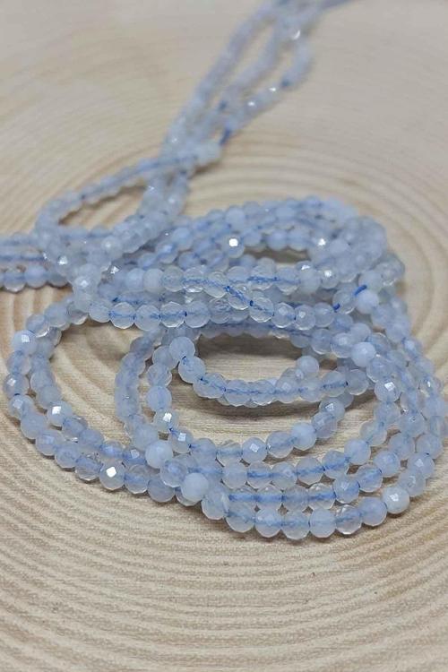 Kalsedon Taşı YARIM Dizi 2,5mm (17cm uzunluğundadır)