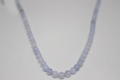 Kalsedon Taşı Yarım Dizi 5-6mm