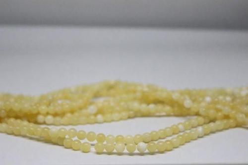 Kalsit Taşı Yarım Dizi 6mm (18cm Uzunluğundadır)