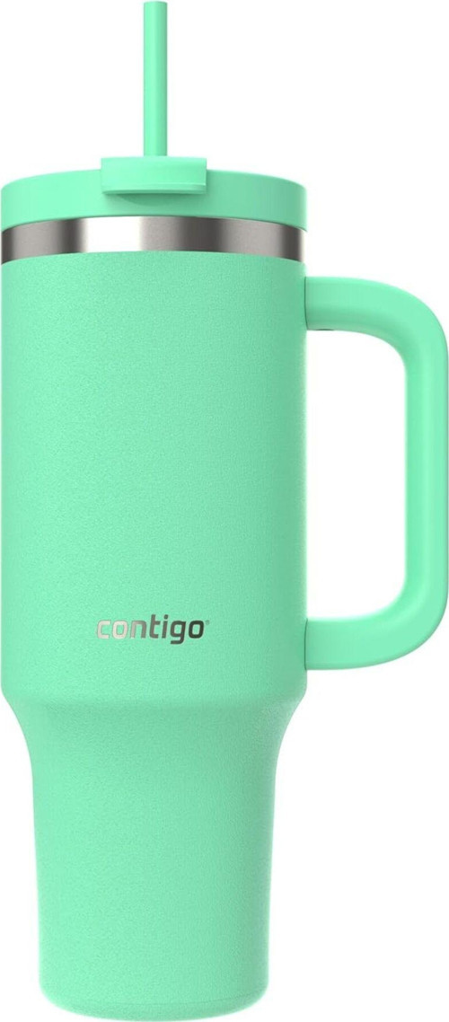 Kulplu Termos Bardak - Tumbler - Paslanmaz Çelik - Pipetli & Kapaklı – 29 Saat Soğuk
