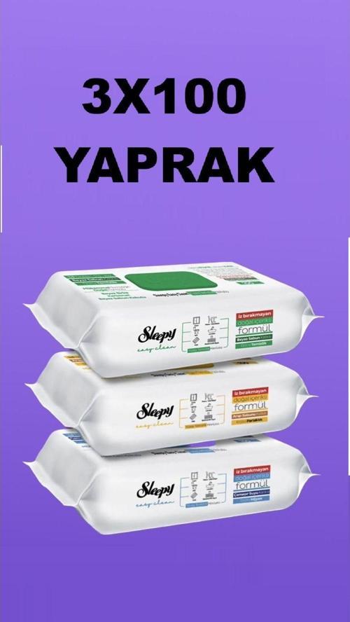 Easy Clean Beyaz Sabun, Çamaşır Suyu, Arap Sabunu Katkılı 3x100 (300 YAPRAK)