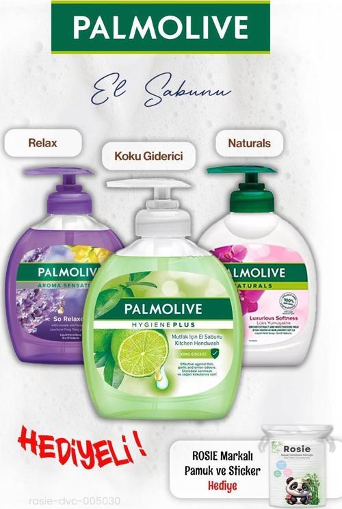 3'lü Sıvı Sabun 300 ml ROSIE hediye