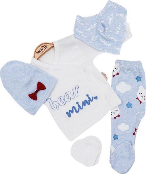 Mdrandy Bear Nakışlı 5'Li Zıbın Takım 3 Ay