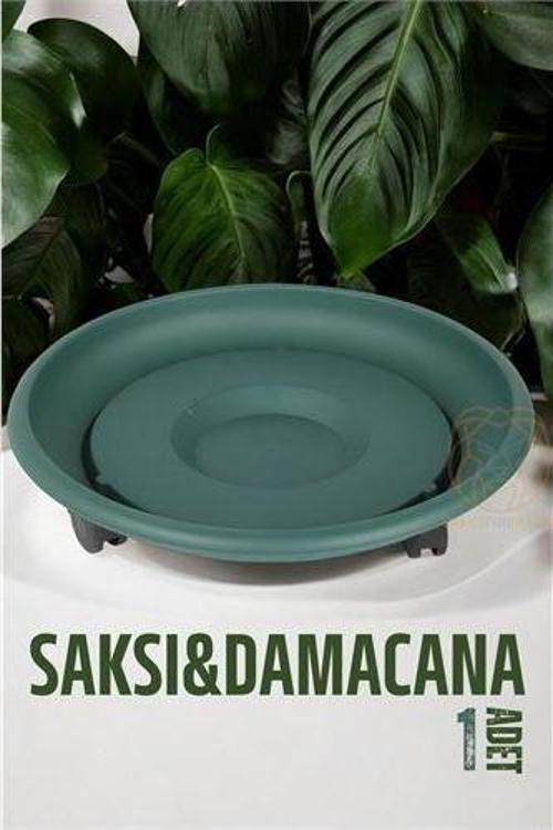 Tekerlekli Saksı Altığı 37 CM YEŞİL