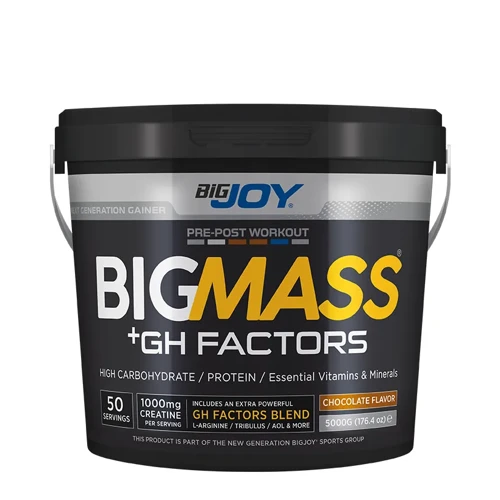 Bigjoy BIGMASS Gainer GH FACTORS 5000g Çikolata