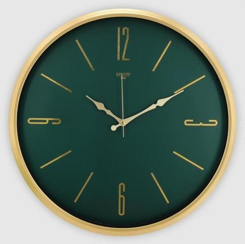 Dekoratif Duvar Saati Gold 50 CM