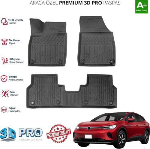 VOLKSWAGEN ID4 ARACA ÖZEL 3D PASPAS 2024+ S Dİzayn