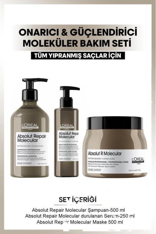 L'oreal Professionnel Serie Expert Absolut Repair Molecular Saç Bakım Seti 500 ml