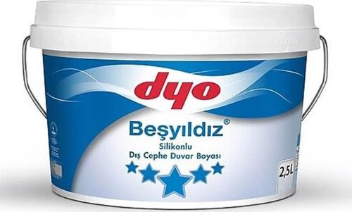 BEŞYILDIZ SİLİKONLU DIŞ CEPHE BOYASI BEYAZ 2,5LT