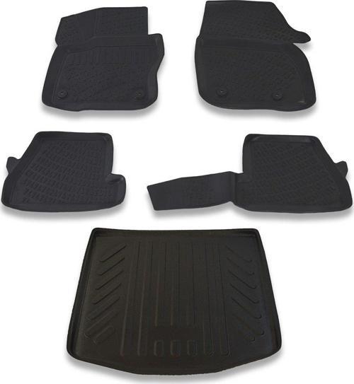 Ford Focus 4 Kalın Stepne Sedan 2015 Ve Sonrası Paspas ve Bagaj Havuzu Seti