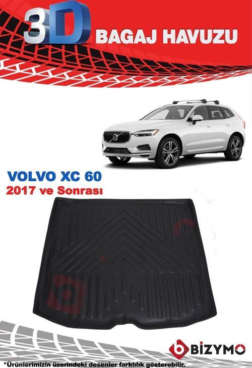Volvo XC60 Suv 2017 ve Sonrası 3D Bagaj Havuzu Bizymo