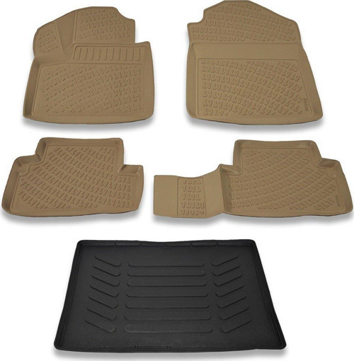 Ford Connect Cepsiz 2003-2014 Bej Paspas ve Bagaj Havuzu Seti