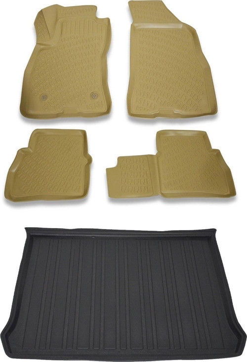 Fiat Doblo 2010-2015 Bej Paspas ve Bagaj Havuzu Seti