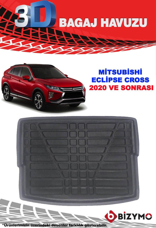 Mitsubishi Eclipse Cross 2018 ve Sonrası 3D Bagaj Havuzu Bizymo