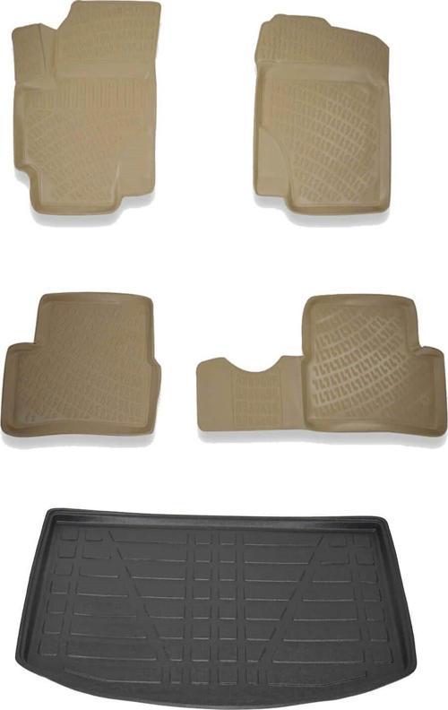 Kia Rio Hb İnce Stepne Bej Havuzlu Paspas ve Bagaj Seti Bizymo