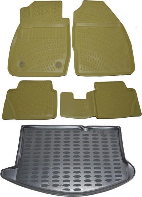 Ford Fiesta 2008-2013 Bej Havuzlu Paspas ve Bagaj Seti Bizymo