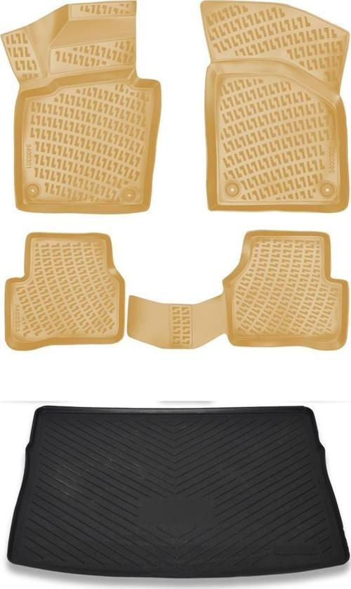 Volkswagen Golf 7 2012 Ve Sonrası Bej Paspas ve Bagaj Havuzu Seti