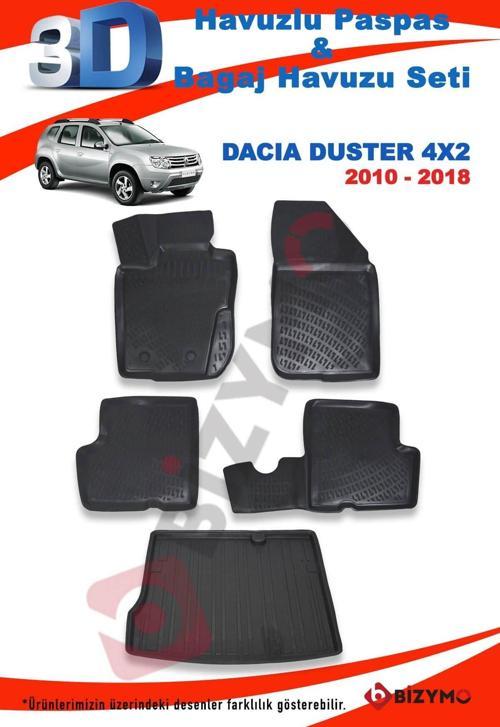 Dacia Duster 4X2 2010-2018 Paspas Ve Bagaj Havuzu Seti