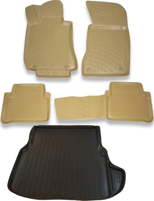 Mercedes W211 2002-2009 Bej Havuzlu Paspas ve Bagaj Seti Bizymo