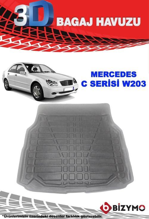 Mercedes C Serisi W203 2000-2007 3D Bagaj Havuzu Bizymo