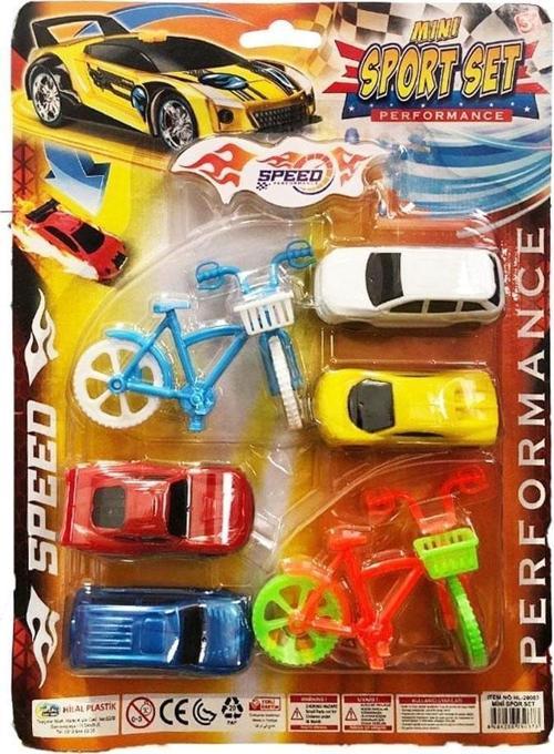 Mini Bisklet ve Arabalı Spor Seti
