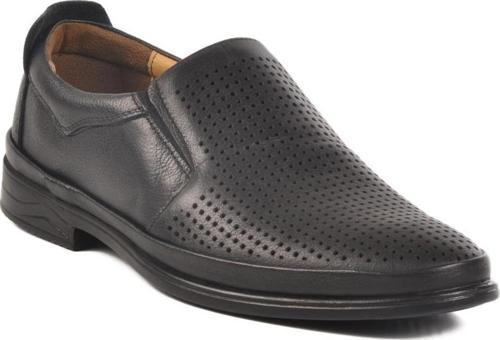 533 Jel Taban Siyah Hakiki Deri Erkek Günlük Ayakkabı