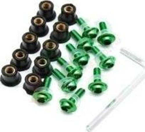 Siperlik Cam Vidası 5mm 10lu Set Yeşil