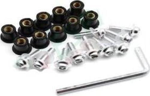Siperlik Cam Vidası 5mm 10lu Set Gümüş