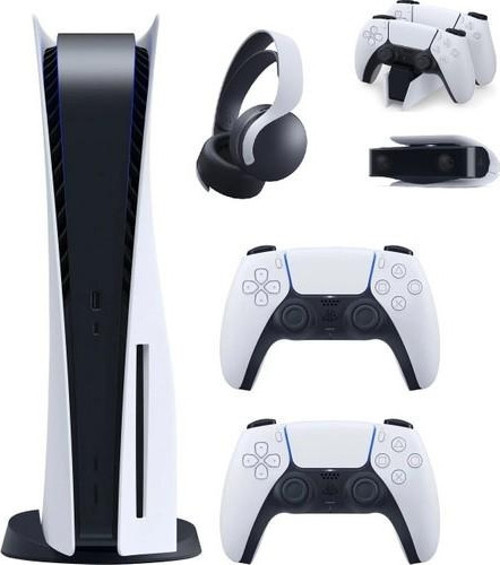 Playstation 5 + 2. Kol + Ps5 Pulse 3D Kualklık + Ps5 Şarj Istasyonu + Ps5 Kamera