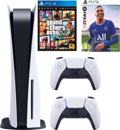 Playstation 5 Standart Edition 825 Gb 2. Dualsense Fıfa 22 Gta V (İTHALATÇI GARANTİLİ)