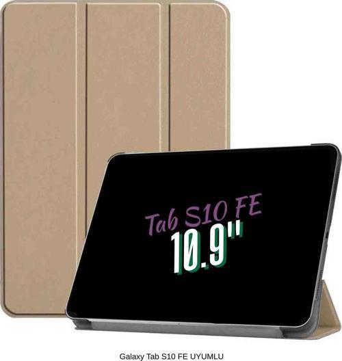 Galaxy Tab S10 FE Uyumlu 10.9" Katlanabilen Standlı Smart Cover Akıllı Tablet Kılıfı
