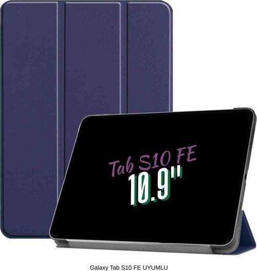 Galaxy Tab S10 FE Uyumlu 10.9" Katlanabilen Standlı Smart Cover Akıllı Tablet Kılıfı