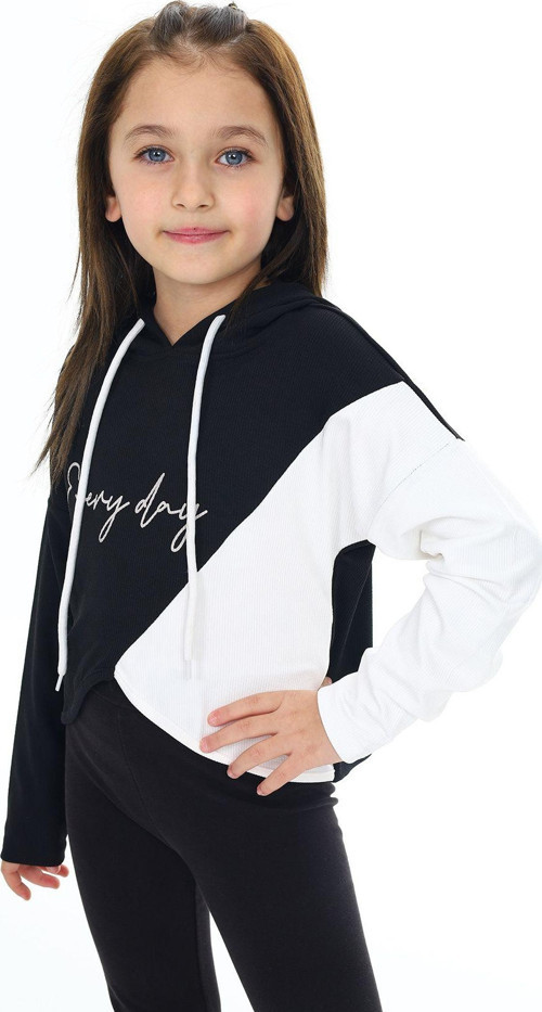 Angelos Gırls Kız Çocuk Crop Sweatshirt-Kapüşonlu-Garnili 6-13 Yaş 9332