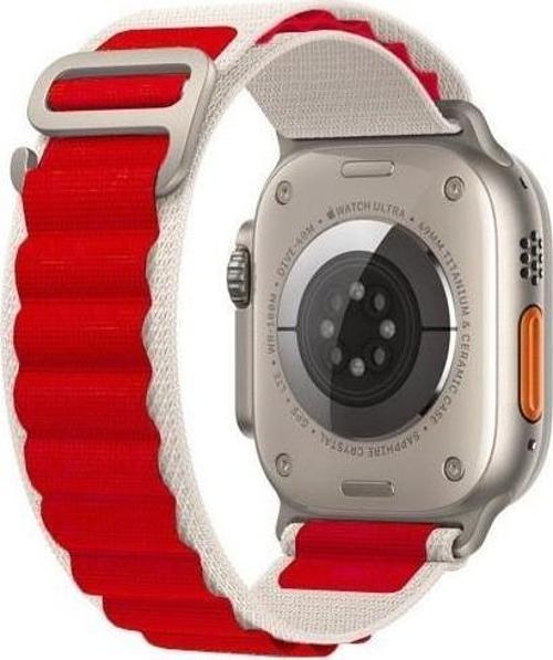 Akıllı Saat Watch için Uyumlu 42MM 44MM 45MM 49MM 1/2/3/4/5/6/se/7/8/ultra Çift Katman Kordon ve Kayışı Beyaz