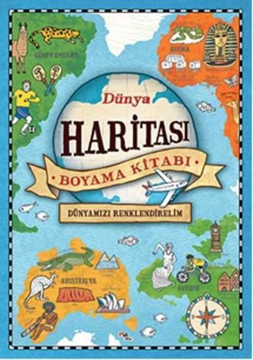 Dünya Haritası Boyama Kitabı
