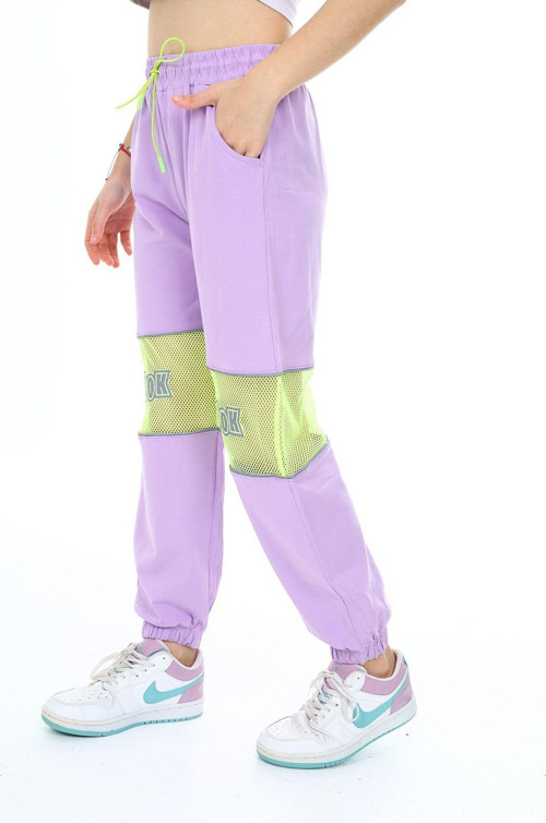 Angelos Gırls Kız Çocuk File Dizli Jogger Pantolon 10-15 Yaş 1023