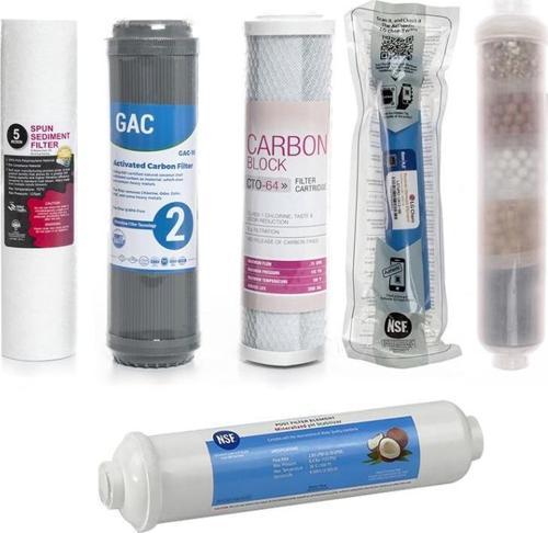 Açık Kasa Arıtma Cihazlarına Uyumlu 6'lı Filtre Seti 10 Aşamalı 