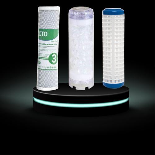 Daire Girişi Için 3'lü Filtre Seti Silifozlu Su Arıtma Filtresi