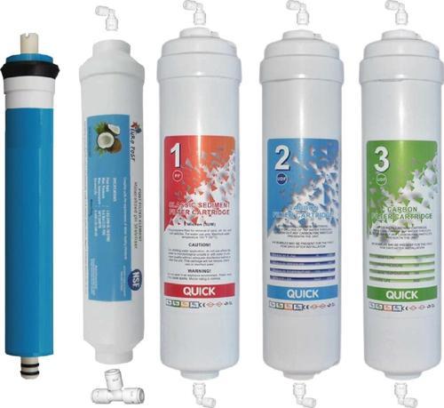 Inline Kapalı Kasa Tüm Su Arıtma Cihazları için 5'li Filtre Seti