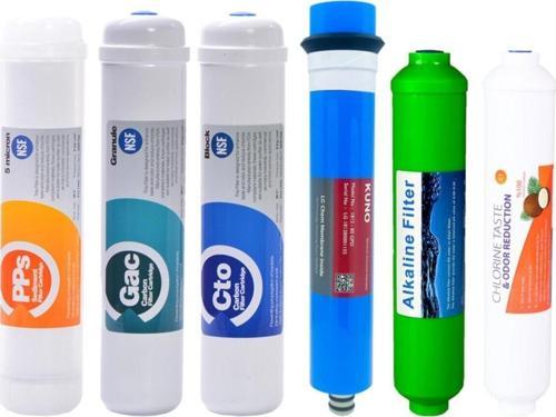 Kapalı Kasa Su Arıtma Cihazı 6lı Inline Filtresi Seti 6 Aşamalı Lg & Kuno Membran