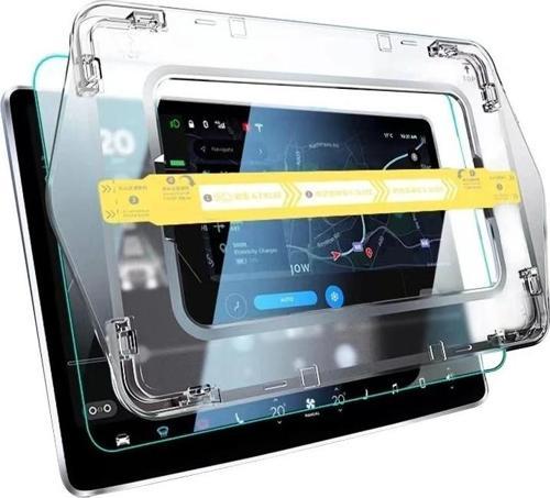 BYD 12.8 inç Araç Multimedya Ekran Koruyucu Uygulama Aparatlı Zore Premium Temperli Cam Ekran Koruyu