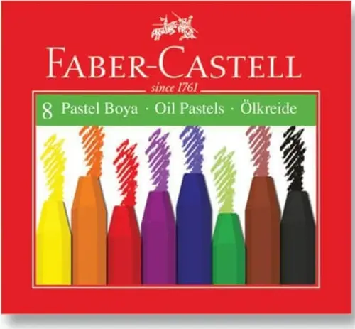8 Renk Pastel Boya