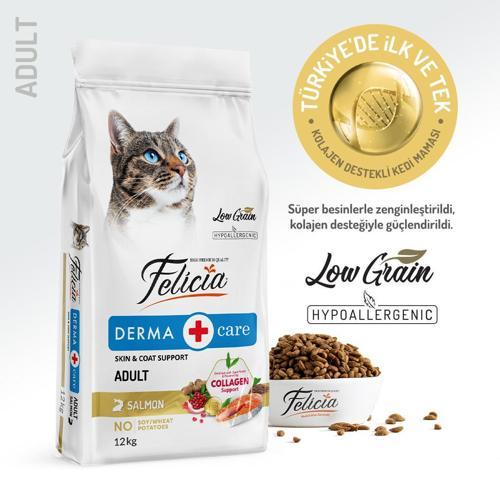 12 Kg Kolajenli Somonlu Az Tahıllı Yetişkin Kedi Maması