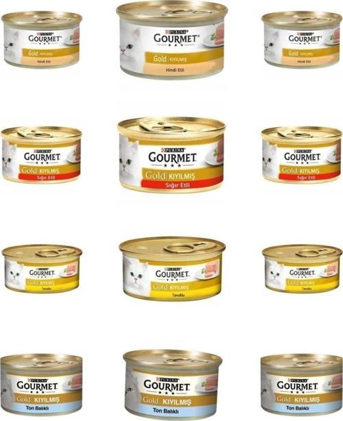 Purina Pro Plan Gold Kıyılmış Karışık Konserve Kedi Maması 12x85gr