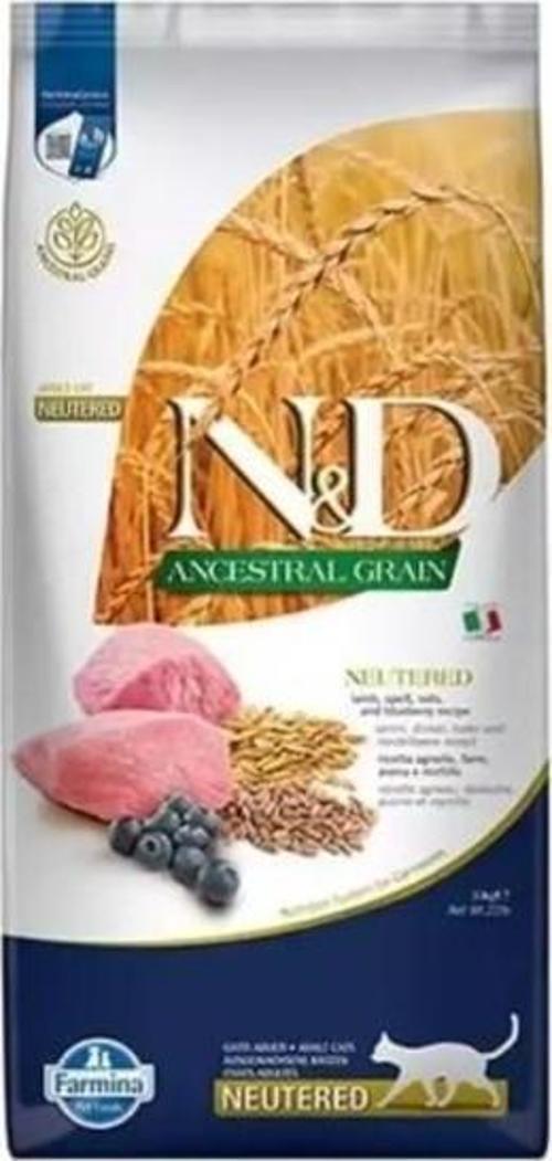 Düşük Tahıllı Kuzu Etli Kısırlaştırılmış Kedi Maması 10 Kg