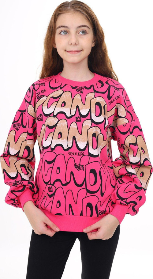 Angelos Gırls Kız Çocuk Yazı Baskılı Sweatshirt Px306.2