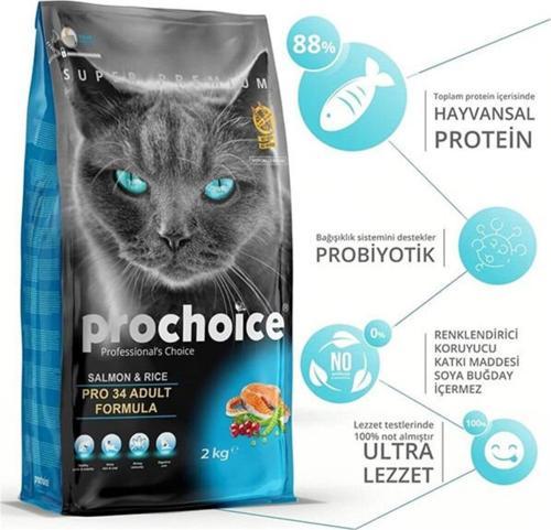 Pro 34 Adult Somonlu Yetişkin Kedi Maması 15 Kg