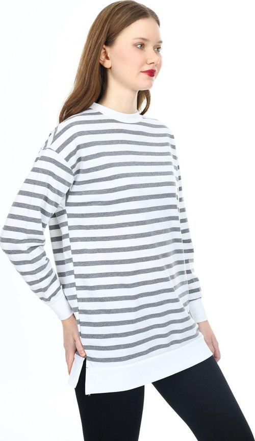Kadın Sweatshirt -Geniş Kalıp-Tunik Boy 2 İplik S-M-L-Xl 0153Kdn