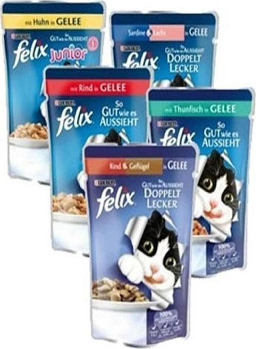 Yaş Kedi Maması 8 Çeşit 24 Adet
