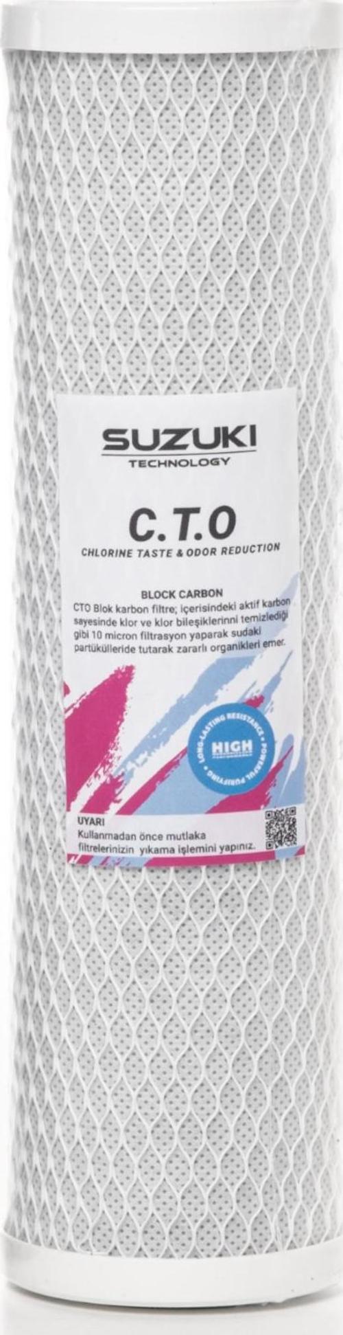 10 Inç Açık Kasa Su Arıtma Cihazı Blok Karbon (cto) Filtre